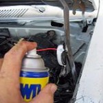 WD-40 use- hood hinge