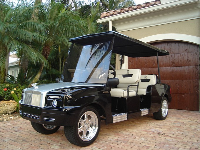 rolls royce golf cart