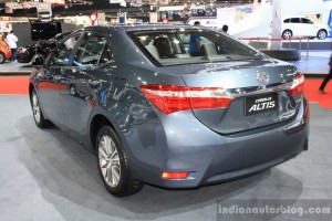 Toyota-Corolla-Altis-rear-three-quarters-left-at-2014-Bangkok-Motor-Show