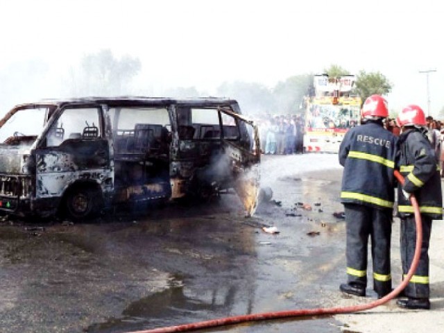 CNG Cylinder Blast in Pakistan