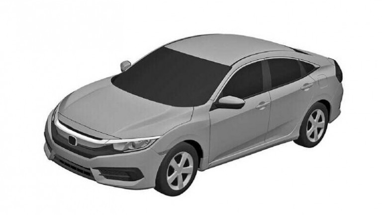 2016 honda civic sedan patent images leaked  pakwheels blog