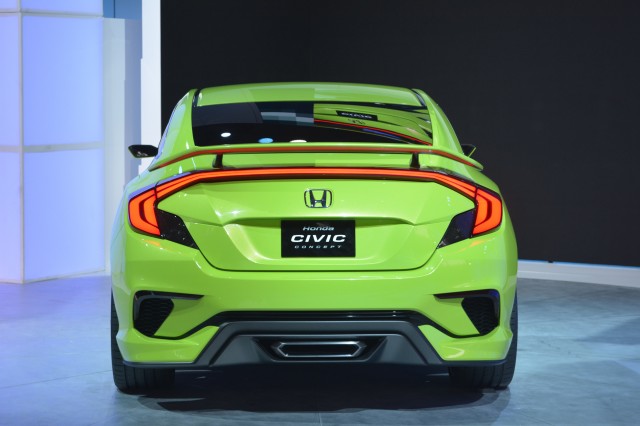 Honda Civic Turbo Charged Concept Revealed At The NY Auto Show In Neon ...