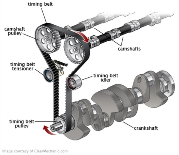What does a camshaft do?