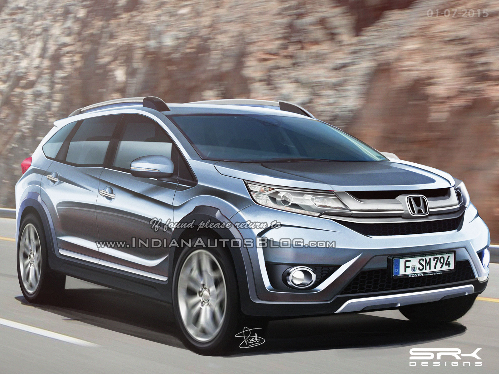 The All New Honda BR-V Renders And Speculated Price 