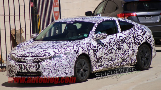 2016 Honda Civic Coupe And 2017 Honda Civic Type R Spy Shots ...