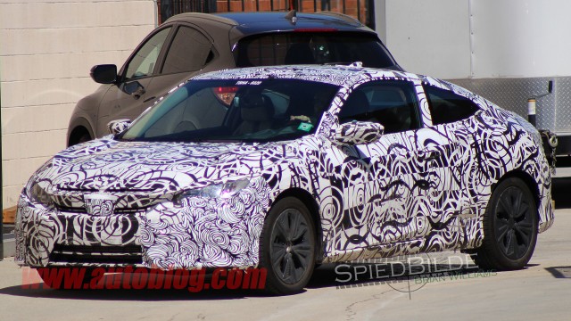 2016 Honda Civic Coupe And 2017 Honda Civic Type R Spy Shots ...