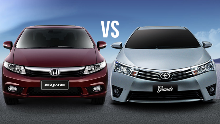 Comparison Honda Civic Oriel Prosmatec Vs Toyota Corolla