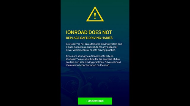 iON Road App Screenshot