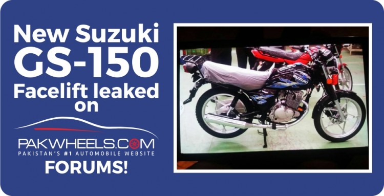 New Suzuki GS-150 leaked on PakWheels Forum
