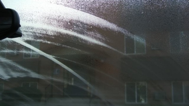wiper on windscreen