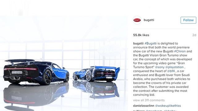 Bugatti Vision Gran Turismo and Bugatti Chiron