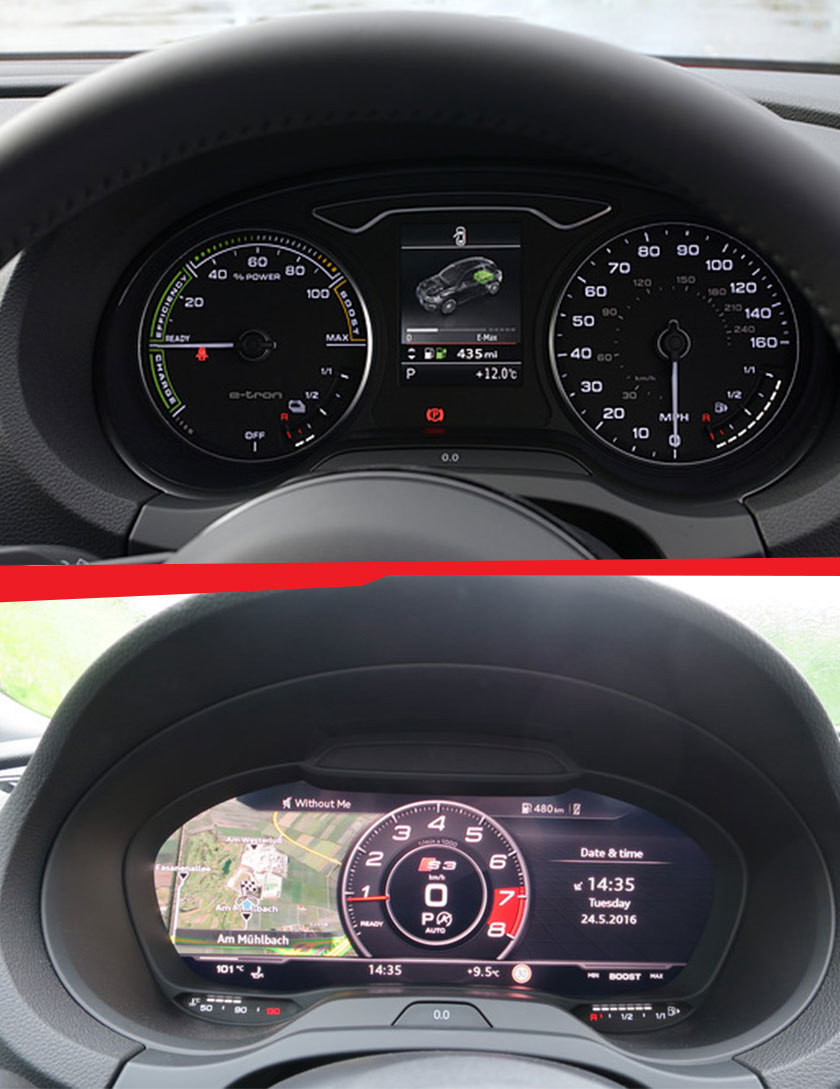 Audi A3 Driver Information System and Audi Virtual Cockpit compared