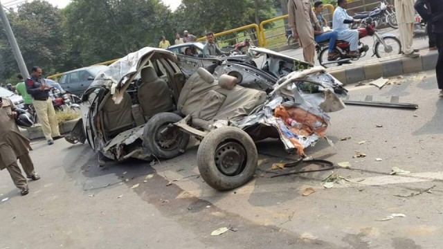 Road Accident in Lahore