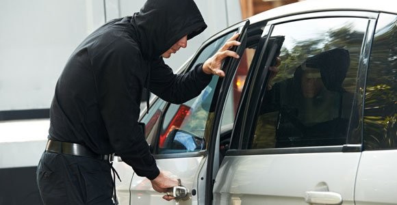 Coins in Car Door Theft Warning