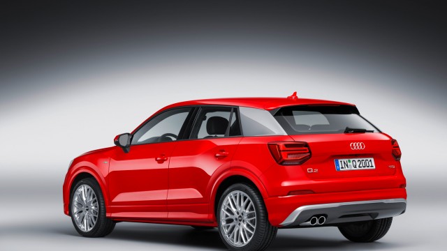 Audi Q2 as seen from the back