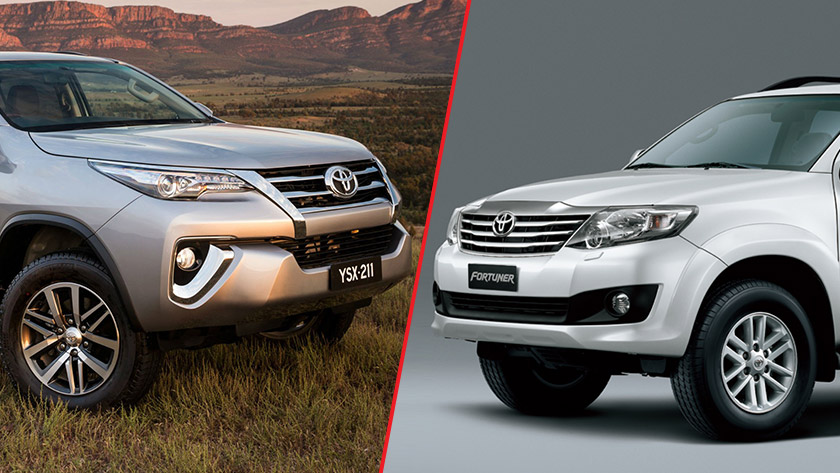 Comparison Toyota Fortuner Second Gen Vs First Gen Pakwheels Blog