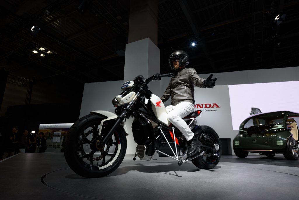 Honda self-balancing electric motorbike