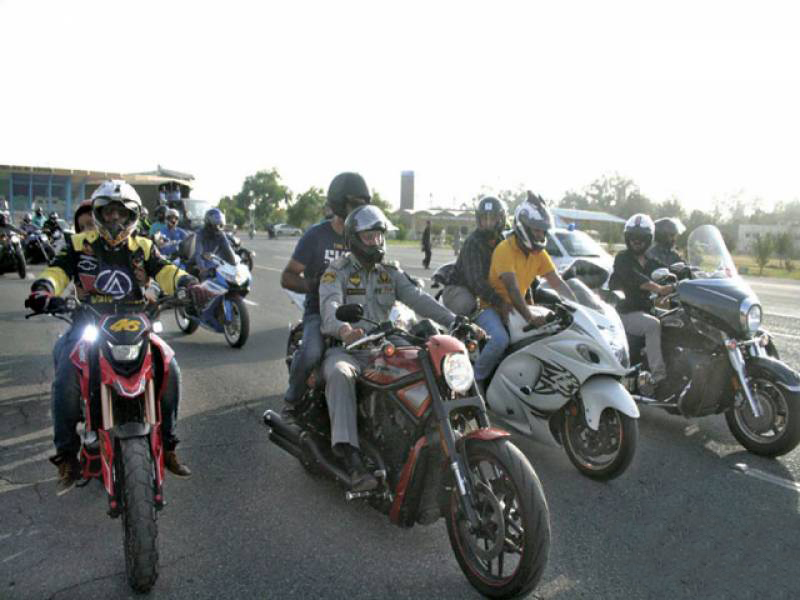 Islamabad Traffic Police Holds Helmet Awareness Rally