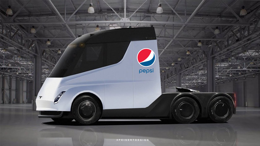 pepsi electric trucks