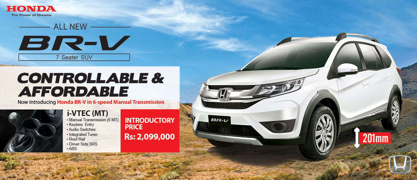 Honda BR-V with manual transmission launched - PakWheels Blog