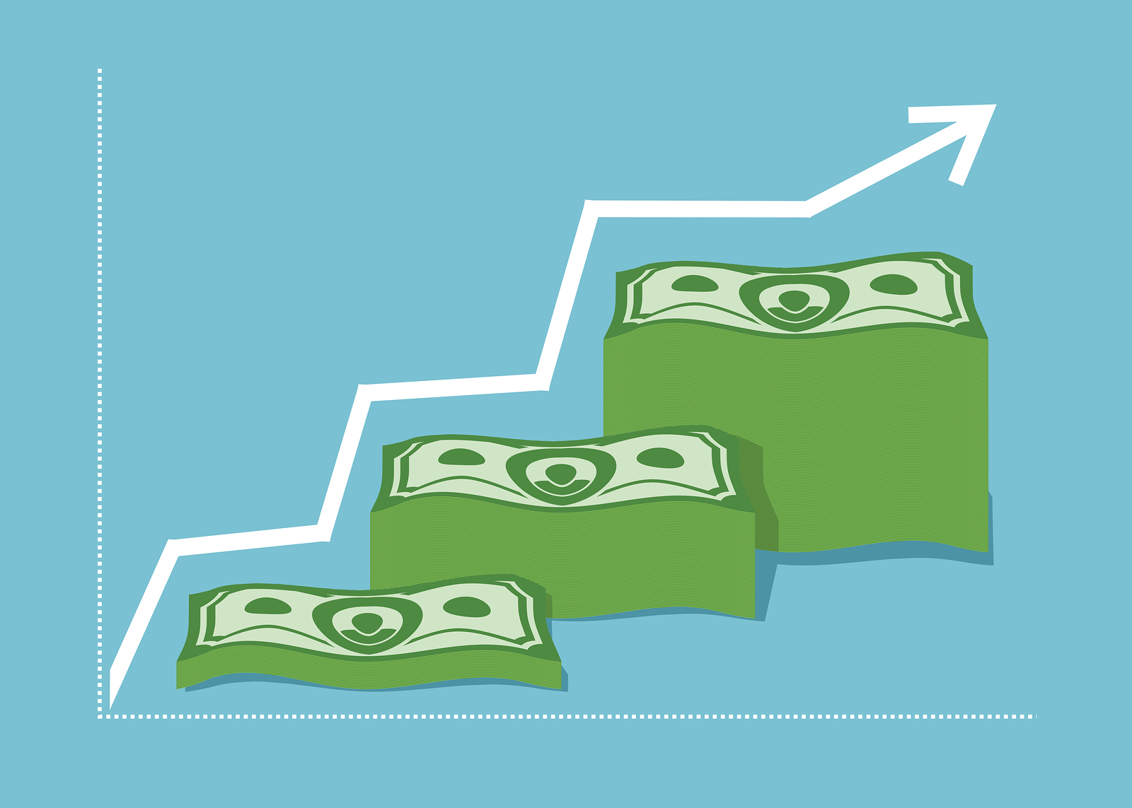 graph-money-dollar-increase-revenue-the-company-profits-a-pil