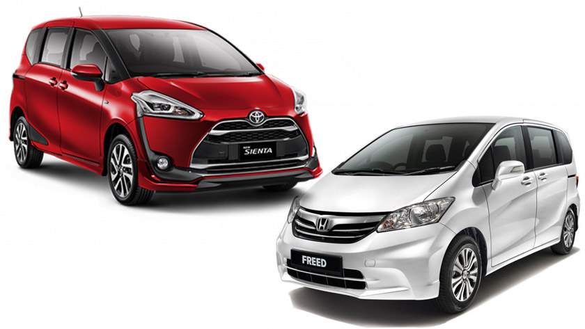 toyota sienta vs honda freed