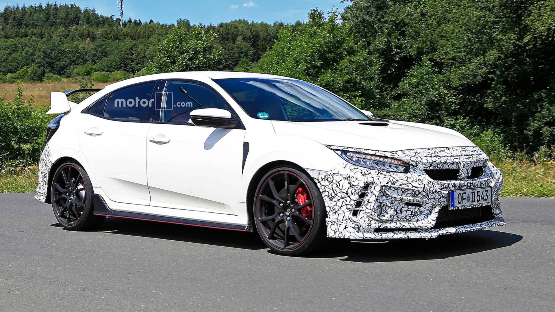 Honda Civic 2019 Type R Facelift Spotted Covered In Masking