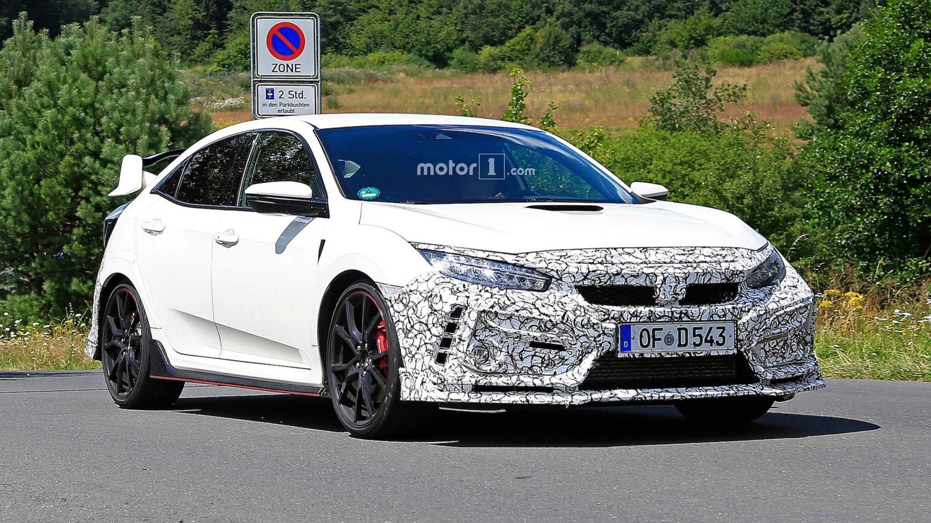 Honda Civic 2019 Type R Facelift Spotted Covered In Masking