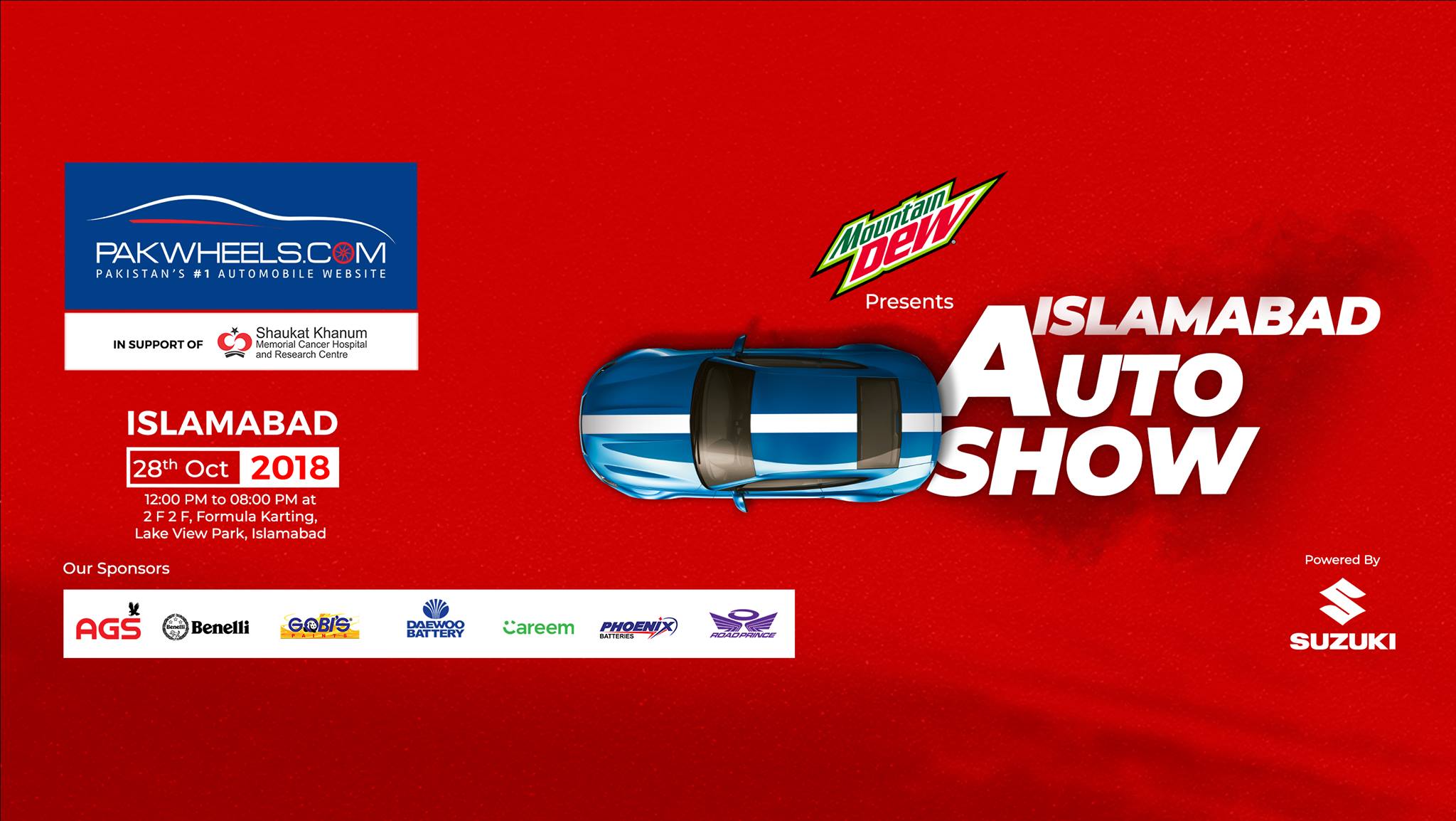 Organizes Auto Show in Islamabad on 28th October 2018