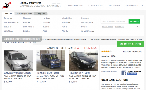 best japan car exporters