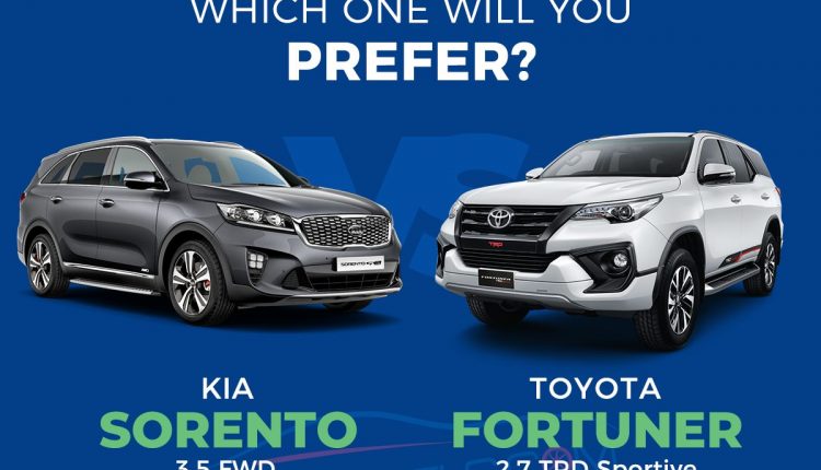 Sorento Vs. Fortuner