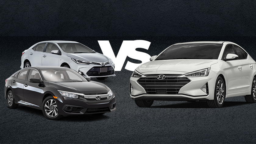 Toyota Corolla vs Honda Civic vs Hyundai Elantra
