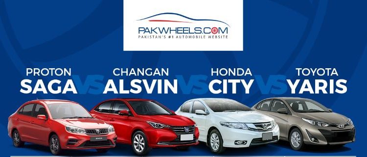 Saga Vs Alsvin Vs City Vs Yaris - A Comparison - PakWheels Blog