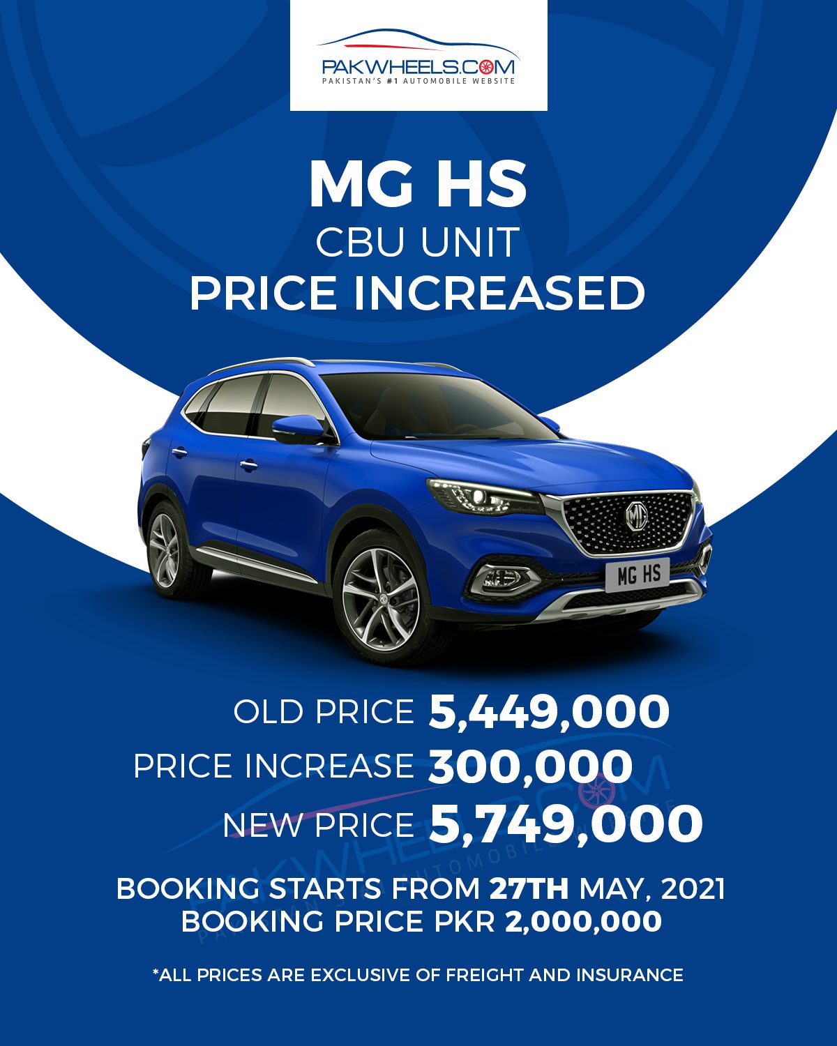 MG Increases Price