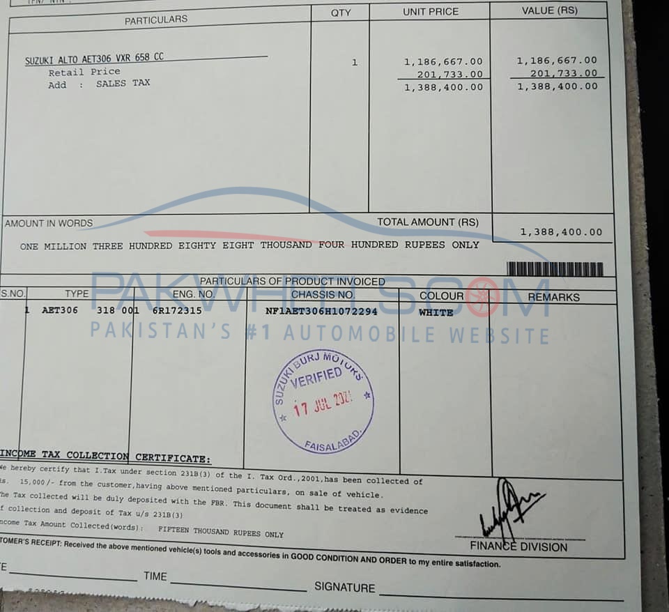 Format Of Sales Tax Invoice In Pakistan