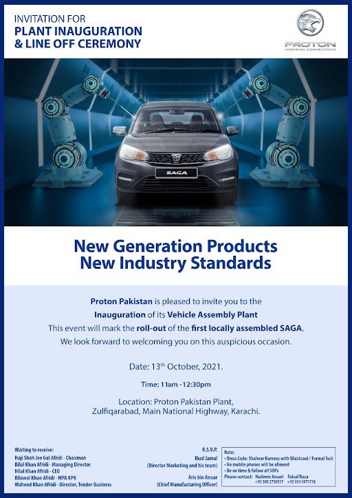 CKD Proton Saga Roll Out