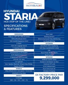 KIA STARIA Specs and Features