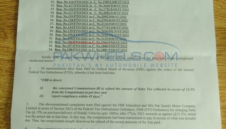 Suzuki sales tax case