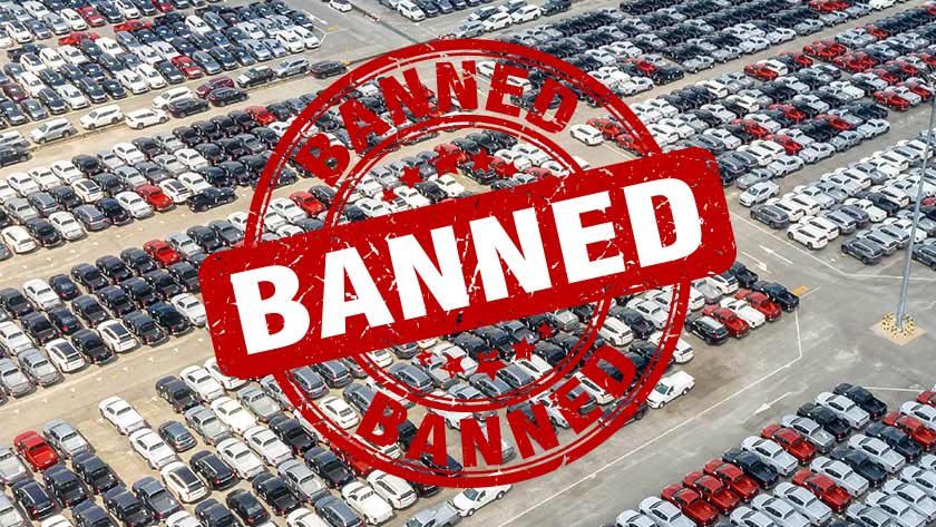CBU Car Imports Banned