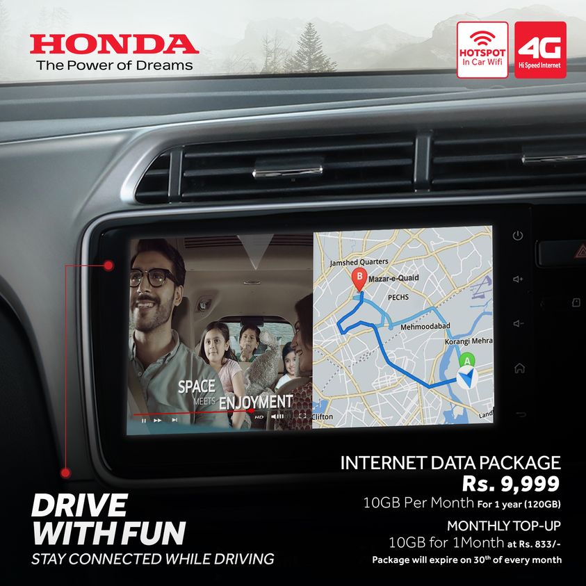 Get 10GB For Rs. 800 In Your Honda PakWheels Blog