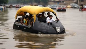 AI generated rickshaw in Lahore