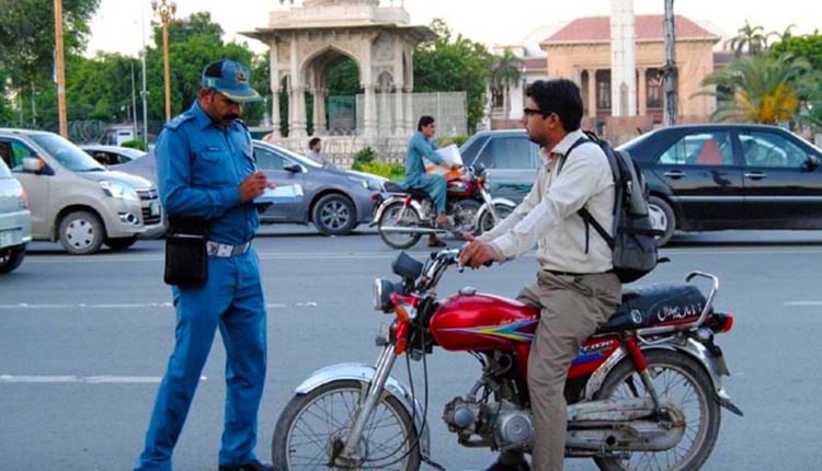 Helmet Lahore Traffic Police
