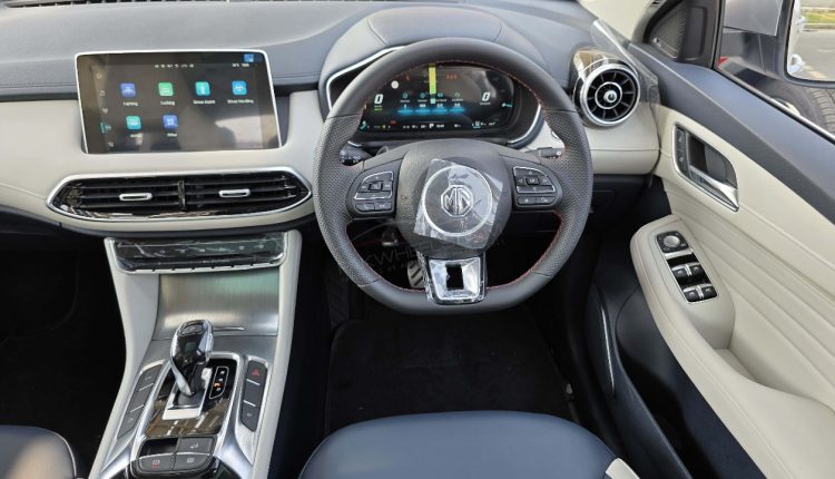 Locally Assembled MG HS PHEV interior