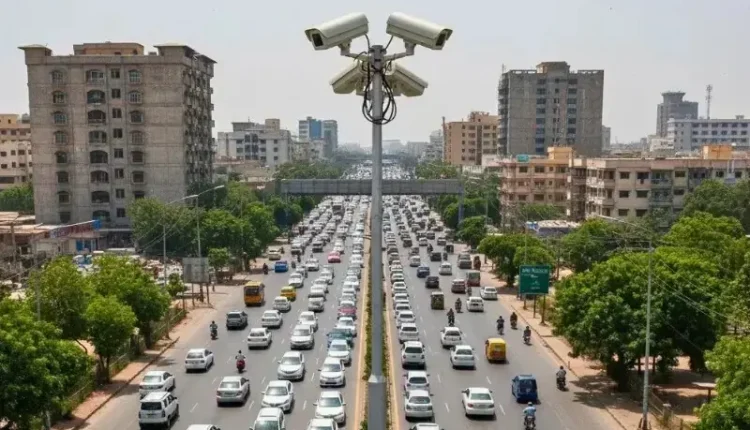 Karachi e-challan system using surveillance cameras.